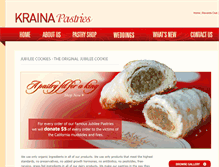 Tablet Screenshot of krainapastries.com